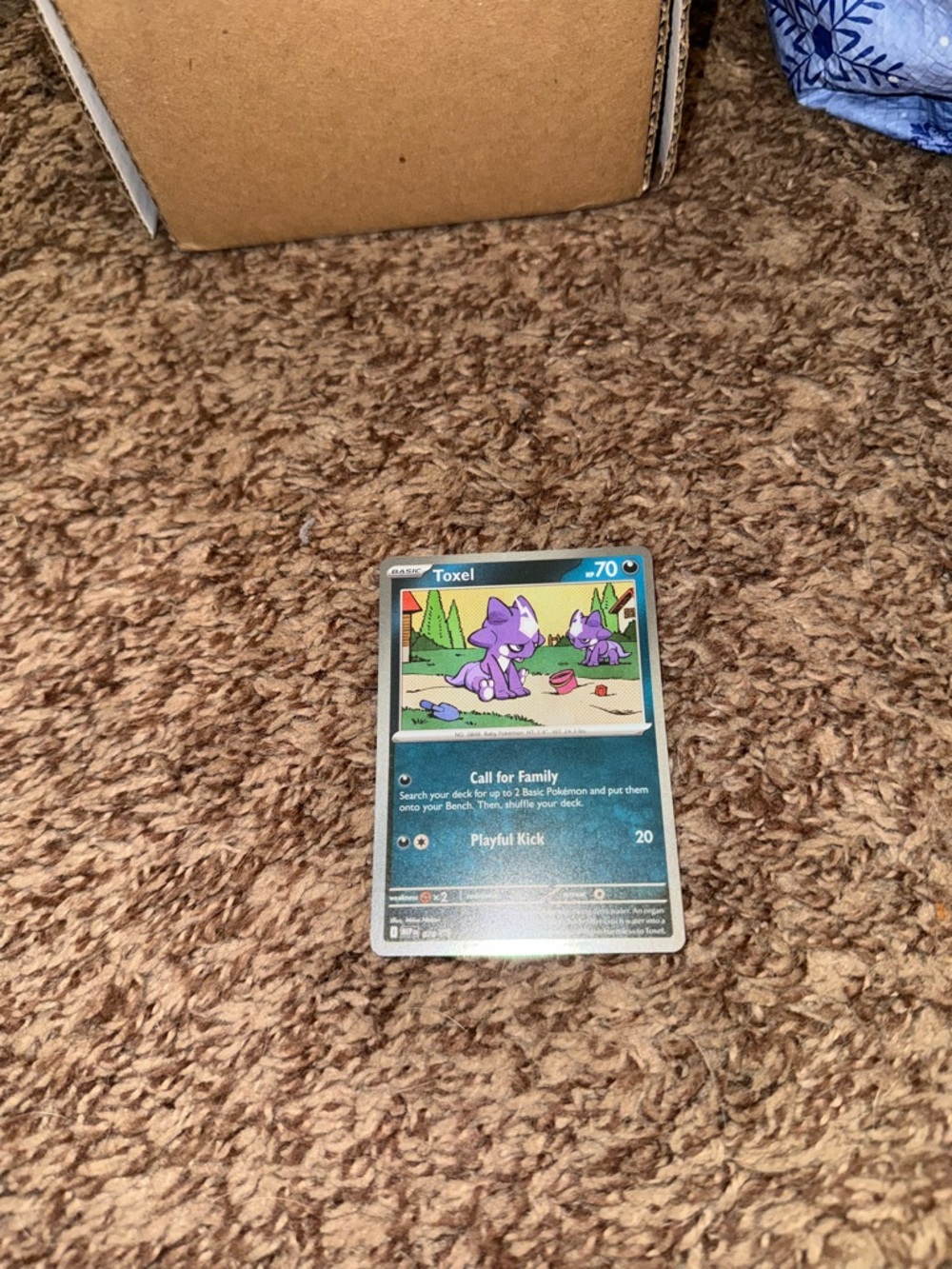 Pokemon Toxel 078 (Cosmos Holo)